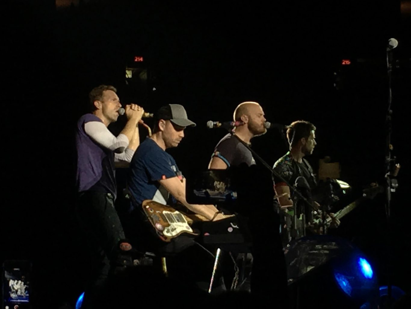 Coldplay performing live